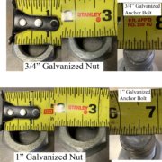 how to measure anchor bolts