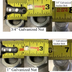 how to measure anchor bolts